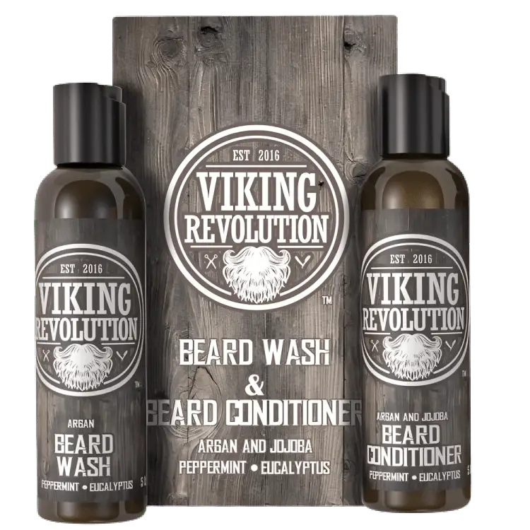 Viking Revolution Beard shampoo & Beard Conditioner Set